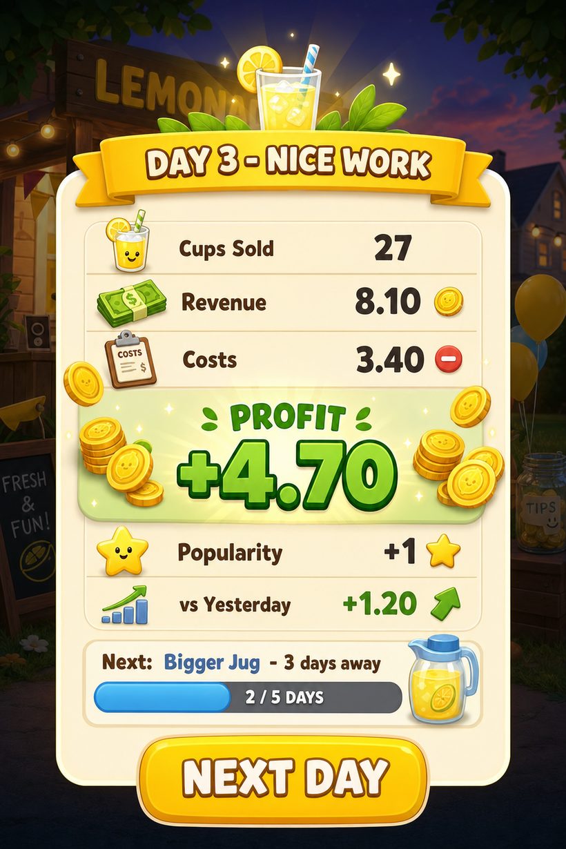 End-of-Day Report — the P&L payoff (concept)